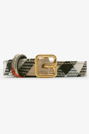 Burberry Thin Check B Buckle Belt