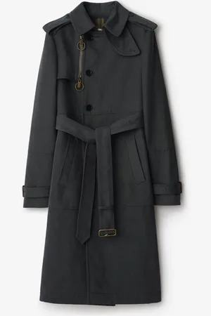 Burberry Long Cotton Nylon Trench Coat