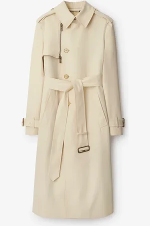 Burberry Long Cotton Blend Trench Coat