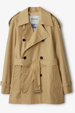 Burberry Short Gabardine Trench Coat