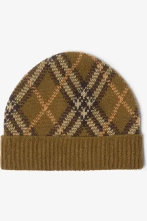 Burberry Check Cashmere Beanie
