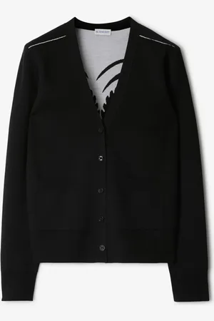 Burberry Mirrored Horse Wool Blend Cardigan
