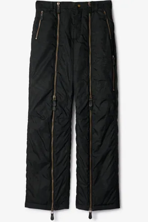 Burberry Paisley Nylon Zip Cargo Trousers
