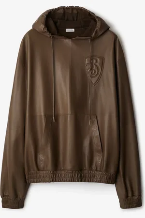 Burberry B Shield Leather Hoodie