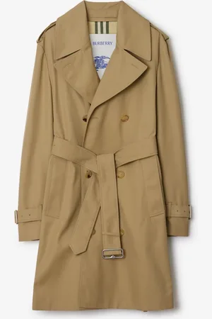 Burberry Midlength Cotton Blend Trench Coat