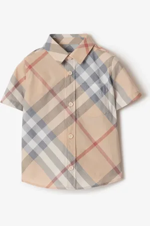 Burberry Childrens Check Cotton Shirt