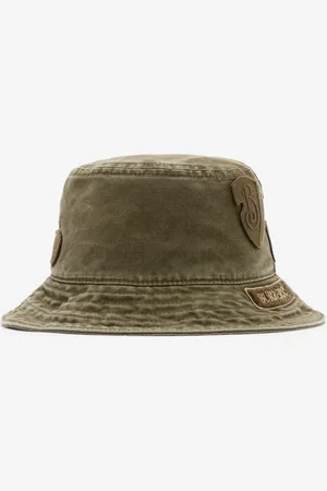 Burberry Badge Cotton Bucket Hat