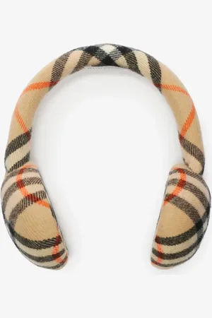Burberry Check Wool Earmuffs