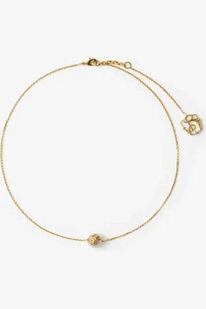 Burberry EKD Sphere Pearl Solitaire Necklace