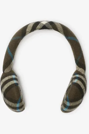 Burberry Check Wool Earmuffs