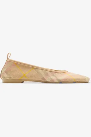 Burberry Check Knit Baby Ballerinas
