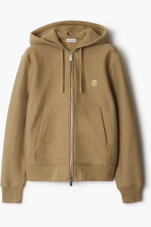 Burberry Cotton Blend Zip Hoodie