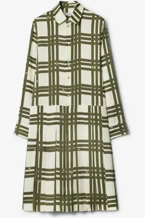 Burberry Ribbon Check Silk Dress