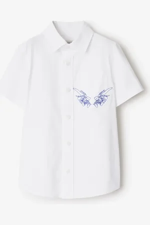 Burberry Childrens EKD Stretch Cotton Shirt
