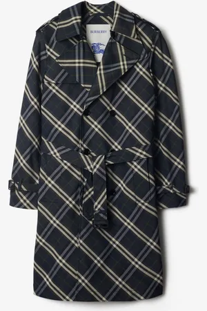 Burberry Long Check Trench Coat