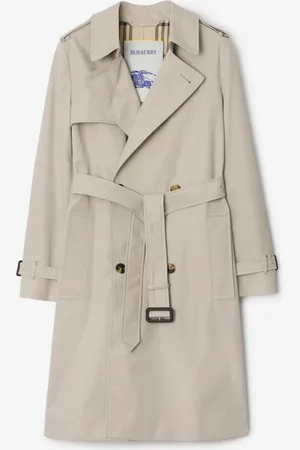 Burberry Midlength Cotton Blend Trench Coat