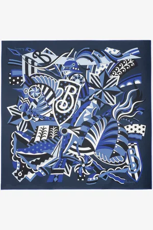 Burberry Carousel EKD Silk Scarf