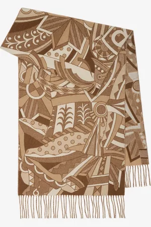 Burberry Carousel EKD Cashmere Scarf