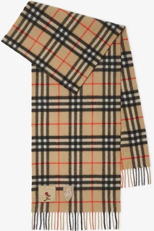 Burberry Badge Check Cashmere Scarf