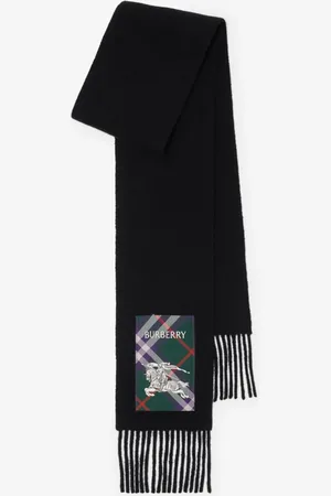 Burberry Check Label Cashmere Scarf