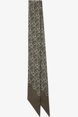 Burberry Skinny B Charm Silk Scarf