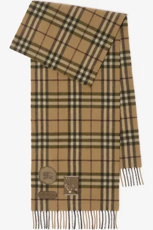 Burberry Badge Check Cashmere Scarf