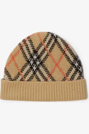 Burberry Check Cashmere Beanie