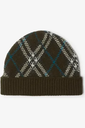 Burberry Check Cashmere Beanie