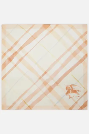 Burberry Watercolour Check Silk Scarf