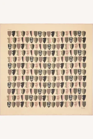 Burberry Geometric Shield Silk Scarf