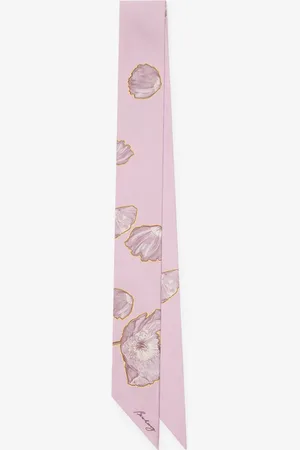 Burberry Skinny Poppy Silk Scarf