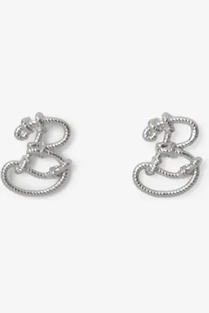 Burberry Small Nautical Knot Stud Earrings​