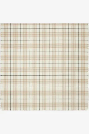 Burberry Check Cashmere Silk Scarf