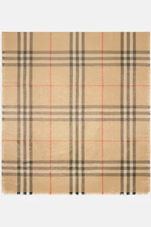 Burberry Metallic Wool Silk Scarf