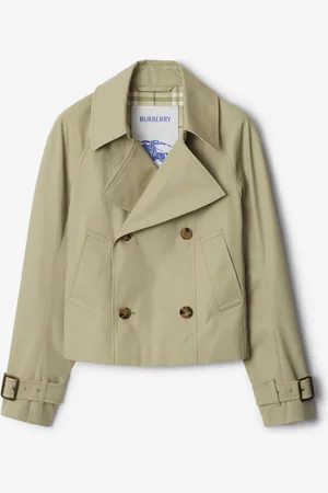 Burberry Cotton Blend Trench Jacket