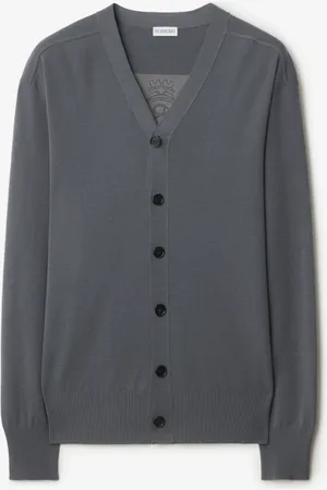 Burberry B Crest Wool Cardigan