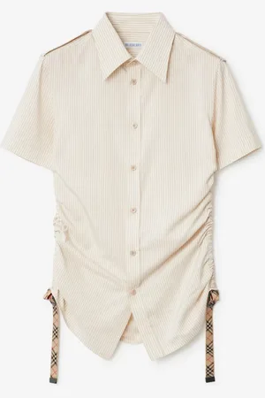 Burberry Slim Fit Striped Silk Shirt