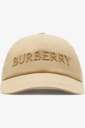 Burberry Logo Gabardine Baseball Cap