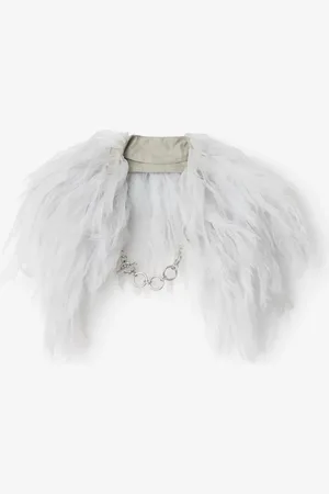 Burberry Silk Feather Collar