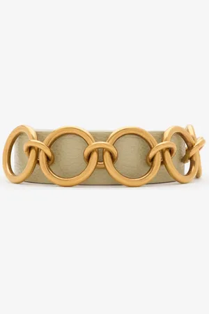 Burberry Leather Ring Belt