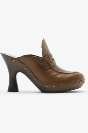 Burberry Leather Potter Clogs