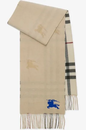 Burberry Reversible EKD Check Cashmere Scarf