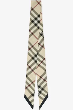 Burberry Skinny Check Silk Scarf