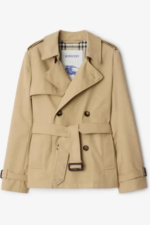 Burberry Cotton Blend Trench Jacket