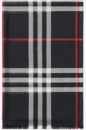 Burberry Check Wool Silk Scarf