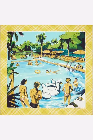 Burberry Pool Party Silk Scarf