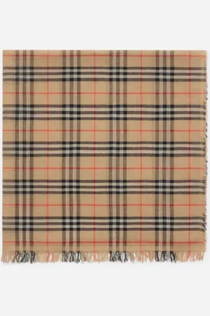 Burberry Check Cotton Scarf