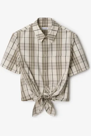 Burberry Cropped Check Shirt