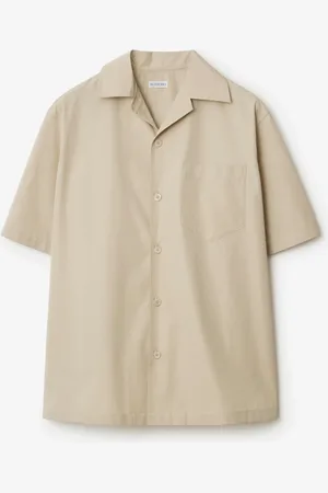 Burberry Relaxed Fit Knot Logo Cotton Poplin Shirt