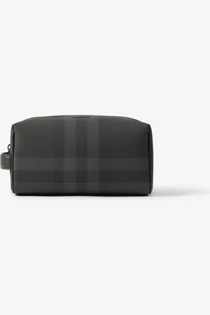 Burberry Check and Leather Travel Pouch